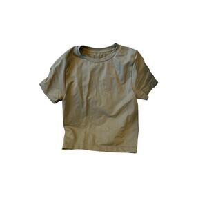 A New Day Sweat Wicking Crop Top Short Sleeve Shirt Womans M